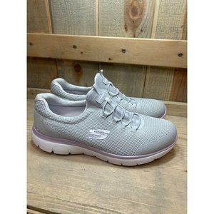 NWOB Skechers US10 Summits Women Gray Classic Athletic Walking Sneakers